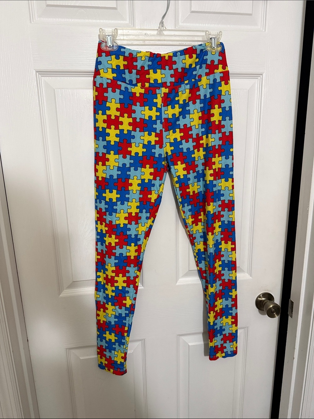 Colorful Puzzle Print Leggings